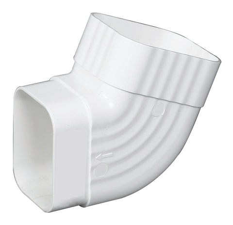 Amerimax M0728 Elbow, Vinyl, White