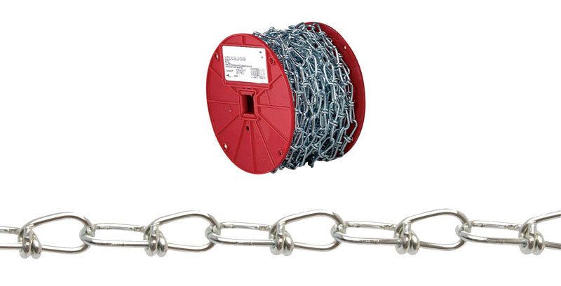 Campbell Chain Double Loop Chain 200 ft. L x 5/64 in. Dia. No. 3 Silve ...