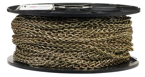 Campbell Chain Single Jack Double Steel Chain 200 ft. L x 1/16 in. Dia. 16 Gold Brass