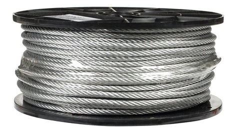 Campbell Chain Galvanized Steel Aircraft Cable 3/16 in. Dia. x 250 ft. L