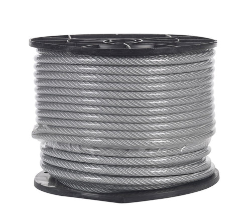 Campbell Chain Galvanized Steel Aircraft Cable 1/4 in. Dia. x 200 ft. L