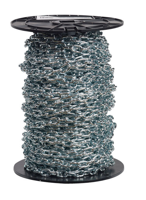 Campbell Chain Straight Link Machine Chain 125 ft. L x 5/32 in. Dia. No. 2 Silver Carbon Steel