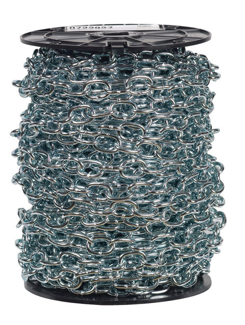 Campbell Chain Passing Link Chain 125 ft. L x 3/16 in. Dia. No. 2/0 Silver Carbon Steel