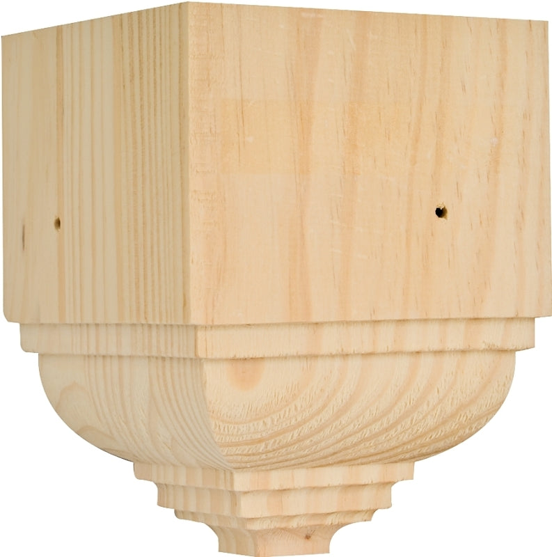 Waddell OCTB31 Series Crown Trim Block, 3-1/2 in L x 3-1/2 in W x 4-1 ...