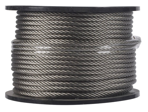 Campbell Chain Stainless Steel Cable 1/4 in. Dia. x 250 ft. L
