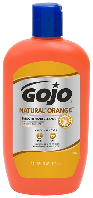 Gojo 0947-12 Hand Cleaner, Liquid, Citrus, 14 oz