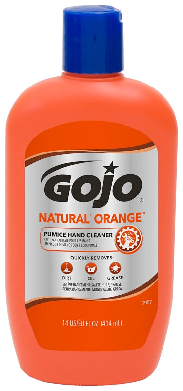 Gojo 0957-12 Hand Cleaner, Liquid, Citrus, 14 oz Squeeze Bottle, Pack of 12