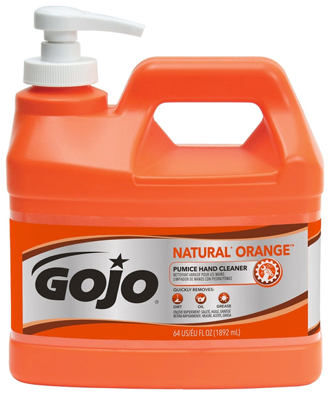 Gojo 0958-04 Hand Cleaner, Liquid, Citrus, 0.5 gal Bottle, Pack of 4