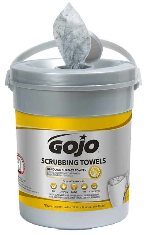 Gojo 6396-06 Scrubbing Towel, Pack of 6