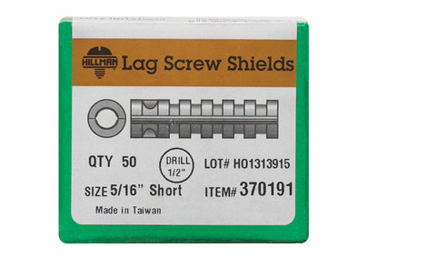 Hillman Lag Shields 5/16 in. Short 50 pk