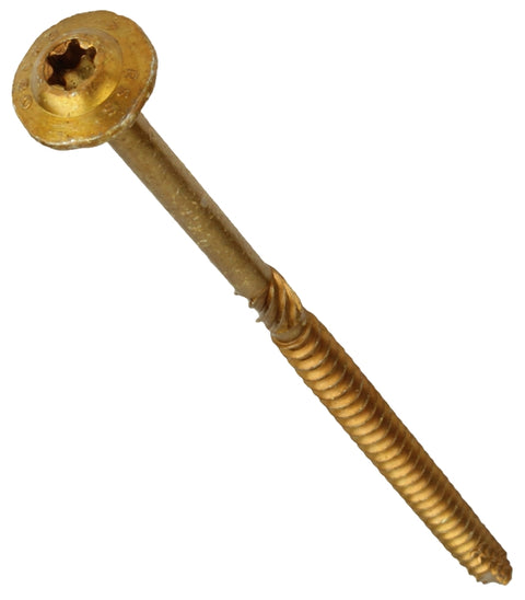 GRK Fasteners RSS 96005 Structural Screw, 4 in L, Round Head, Star Drive, Steel, Climatek, 1 PK, Pack of 50