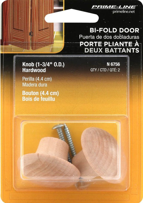 Prime-Line N 6756 Pull Knob, Hardwood