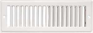 Imperial RG1270-A Toe Space Grille, 2-1/4 in L, 12 in W, Steel, White