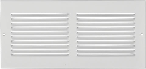 Imperial RG0341 Sidewall Grille, 11-1/4 in L, 5-1/4 in W, Steel, White