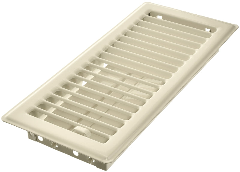 Shell Register Imperial RG0244 Floor Register, 10 in L, 4 in W, Steel, Almond – Shell ...