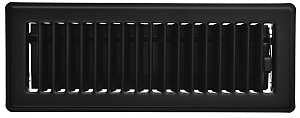 Imperial RG2143 Floor Register, Steel, Black, Powder-Coated