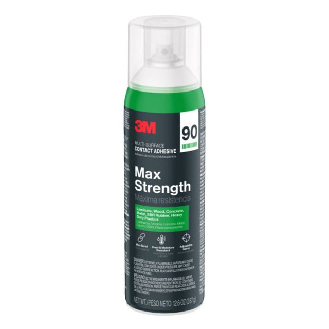 3M Max Strength 90-NAT Contact Adhesive, Liquid, Mild Solvent, Clear ...