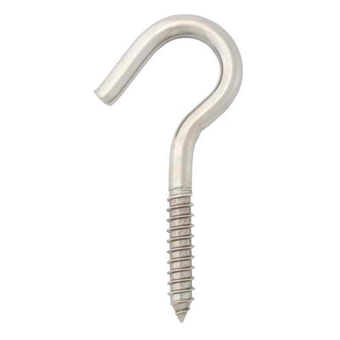 Hampton Small Stainless Steel 4.8125 in. L Clothesline Hook 300 lb 1 pk, Pack of 5