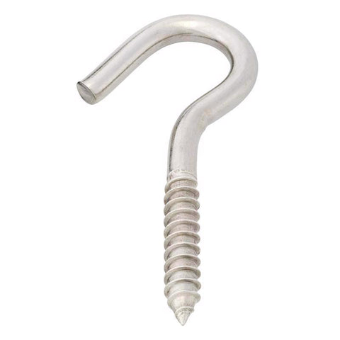 Hampton Small Stainless Steel 4.8125 in. L Clothesline Hook 300 lb 1 pk, Pack of 5