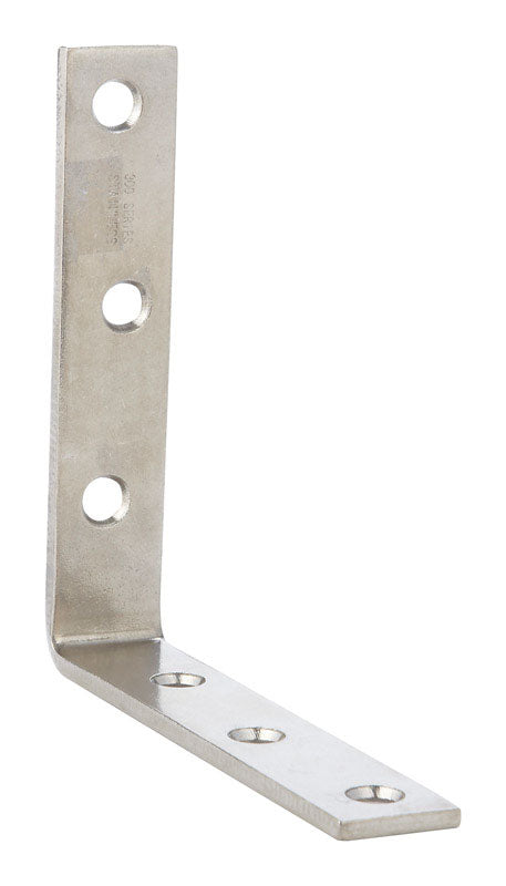 Ace Inside L Corner Brace 5 in. x 1 in. Stainless Steel