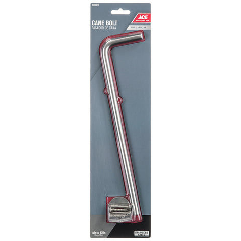 Ace 12 in. L Stainless Steel Cane Bolt 1 pk