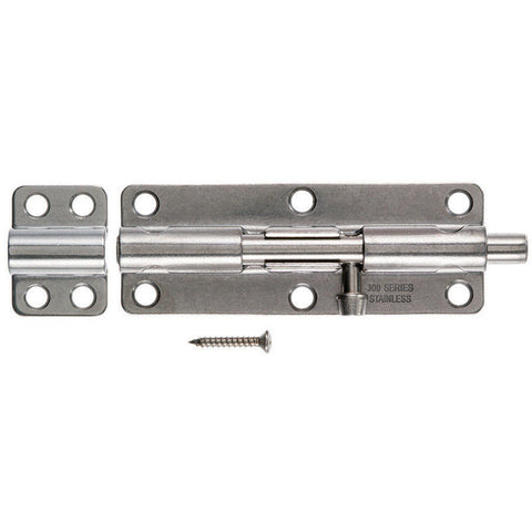 Ace 6 in. L Polished Stainless Steel Heavy Duty Barrel Bolt