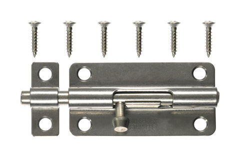 Ace 4 in. L Polished Stainless Steel Heavy Duty Barrel Bolt