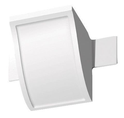 4-1/8 inch Connector Block 4-1/8 in. x 4-1/8 in. L Prefinished White