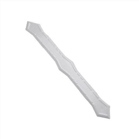 Amerimax 0.25 in. H X 2 in. W X 13.5 in. L White Aluminum K Downspout Strap, Pack of 50