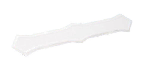 Amerimax 0.25 in. H X 2 in. W X 13 in. L White Galvanized Steel K Downspout Band, Pack of 50