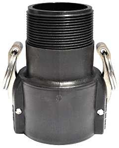 Green Leaf 300B Camlock Coupling, 3 in, Female Coupler x MNPT, Plastic