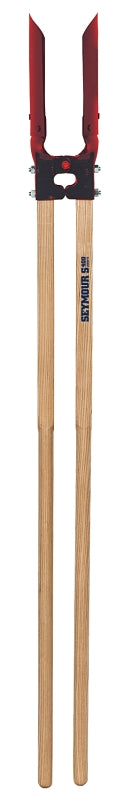 Seymour 21100 Post Hole Digger, Triple Riveted Blade, HCS Blade, Hardwood Handle, Square Cut Handle, 60 in OAL
