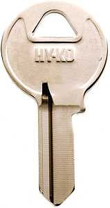 Hy-Ko 11010M15 Key Blank, Brass, Nickel, For: Master Vehicle Locks, Pack of 10