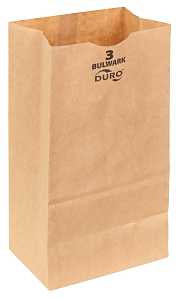 Duro Bag 71003 Heavy-Duty SOS Bag, 2-15/16 in W, 4-3/4 in L, Virgin Paper, Kraft