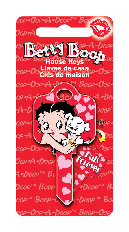 Howard Keys Betty Boop Betty Boop Pals Forever House/Office Key Blank Single sided For Schlage