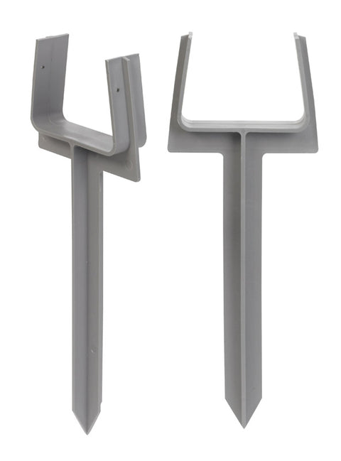 Amerimax 10.5 in. H X 3 in. W X 2 in. L Gray Vinyl K Downspout Anchor