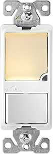 Eaton Cooper Wiring Patrol Series 7738V-BOX Night Light, 15 A, 120 V, 1 W, 3-Lamp, LED Lamp, Ivory Light, PVC Fixture