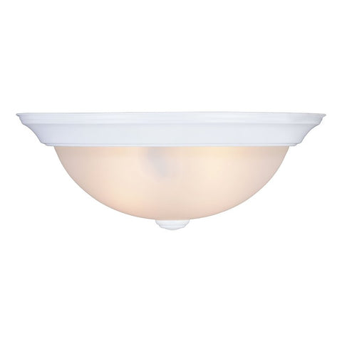 Boston Harbor OG24001WH Flush Mount Ceiling Fixture, 120 V, 60 W, 2-Lamps, A19 or CFL Lamp, White Fixture