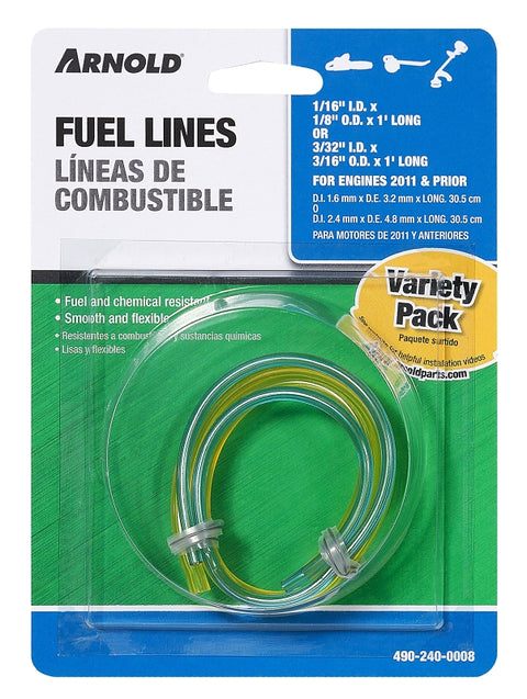 Arnold 490-240-0008/GL23 Gas Fuel Line, Clear Yellow, For: 2011 and Prior Small Engines
