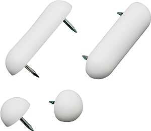 Plumb Pak PP835-25 Seat Bumper Set, Plastic, White, Pack of 6