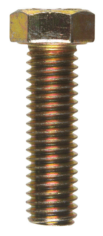 Hillman Hillman Heat Treated Yellow Dichromate Coarse Hex Head Cap Screw 7/16 in. Dia. x 1-1/2