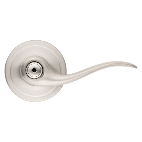 Kwikset Signature Series 730TNL15RCALRCS Privacy Lever, Thumbturn Lock, Satin Nickel, Zinc, Residential, Reversible Hand