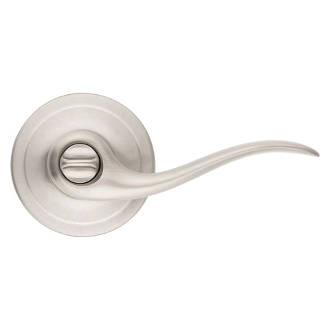 Kwikset Signature Series 730TNL15RCALRCS Privacy Lever, Thumbturn Lock, Satin Nickel, Zinc, Residential, Reversible Hand