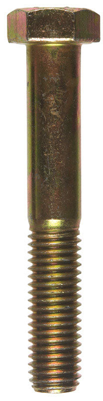 Hillman Hillman Heat Treated Yellow Dichromate Coarse Hex Head Cap Screw 5/8 in. Dia. x 4 in.
