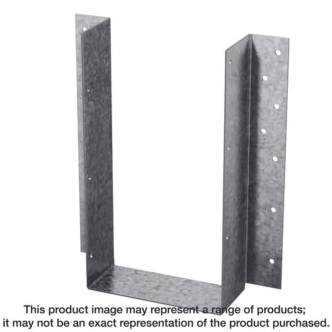 Simpson Strong-Tie U U44 Joist Hanger, 2-7/8 in H, 2 in D, 3-9/16 in W, Steel, Galvanized/Zinc, Face Mounting, Pack of 50