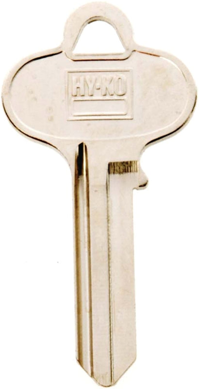 Hy-Ko 11010SE1 Key Blank, Brass, Nickel, For: Segal Cabinet, House Locks and Padlocks, Pack of 10