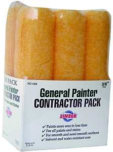 Linzer RC1386 Paint Roller Cover, 3/8 in Thick Nap, 9 in L, Polyester Cover