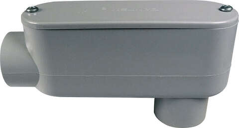 Cantex EZ Box New Work 8 cu in Rectangle PVC 1 gang Outlet Box Gray