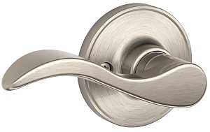 Schlage J Series J170SEV619LH Left Hand Dummy Lever, Mechanical Lock, Satin Nickel, Metal, Residential, Left Hand