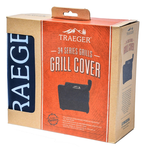 Traeger BAC380 Hydrotuff Grill Cover, 53 in W, 27 in D, 49 in H, Black